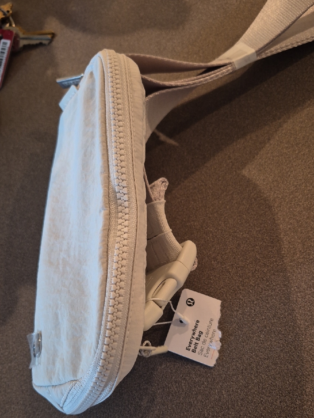 lululemon athletica Small Crossbody Bag in Light Beige/Cream